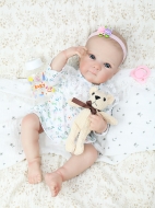 Силиконовая кукла Реборн девочка Веста, 48 см